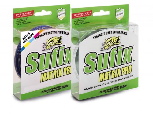 SUFIX MATRIX PRO MID.GREEN 135M 12 fonott zsinór