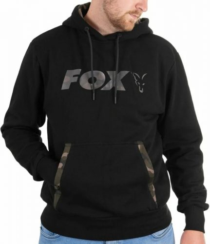 Fox Black / Camo Print Hoody Pulóver - S