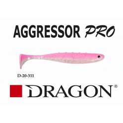 DRAGON agressor pro gumihal 10cm pink 3db/cs