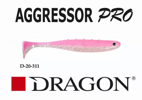 DRAGON agressor pro gumihal 10cm pink 3db/cs