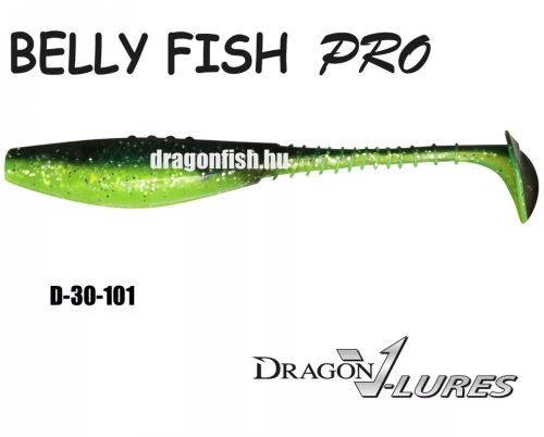 DRAGON belly fish pro gumihal 5cm black/green 5db/cs