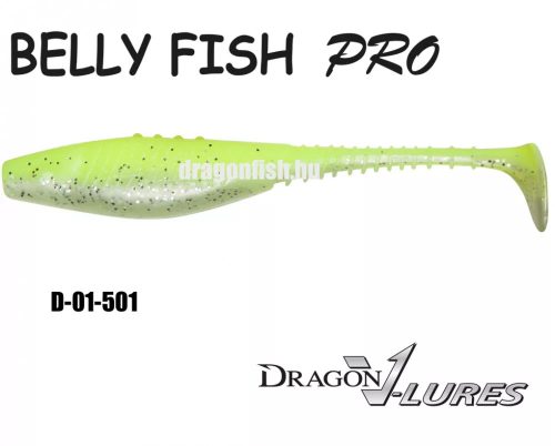 DRAGON belly fish pro gumihal 8,5cm pearl/yellow 3db/cs