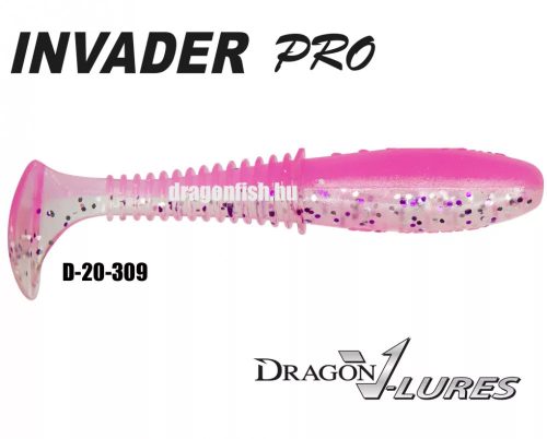 DRAGON invader pro gumihal 6cm clear/pink 5db/cs