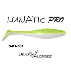 DRAGON lunatic pro gumihal 7,5cm pearl/super yellow 4db/cs