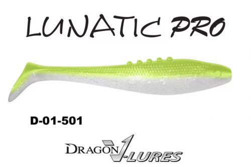 DRAGON lunatic pro gumihal 7,5cm pearl/super yellow 4db/cs