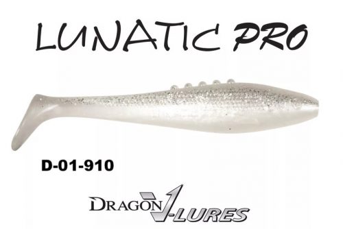 DRAGON lunatic pro gumihal 10cm pearl/clear silver 3db/cs