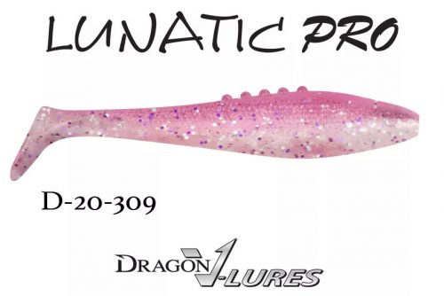 DRAGON lunatic pro gumihal 10cm clear/pink 3db/cs