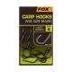 Fox Wide Gape Beaked Carp Hooks Wide Gape - size 4 horog