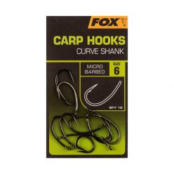 Fox Curve Shank Carp Hooks Curve Shank - size 4 horog