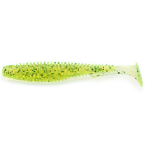 FISHUP_U-SHAD 3" (9PCS.), #026 - FLO CHARTREUSE/GREEN