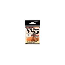 DECOY WORM9 UPPERCUT #3/0 NS BLACK 7PCS/BAG