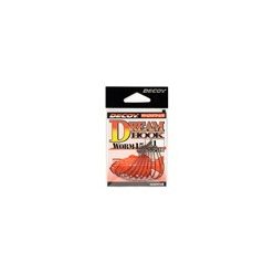 DECOY WORM15 DREAM HOOK #3/0 NS BLACK 7PCS/BAG