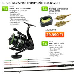   NEVIS Nevis Profi Pontyozó Feeder szett 1847-390+ 2516-460+ 8100-450