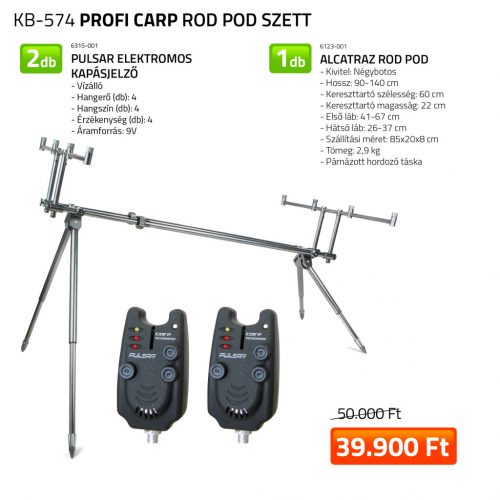 NEVIS Profi Carp Rod Pod szett  6123-001+ 2x 6315-001