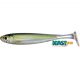 LIVETARGET SLOW-ROLL SHINER PADDLE TAIL SILVER/GREEN 85 MM