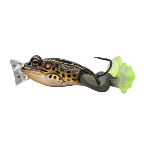 LIVETARGET THE ULTIMATE FROG POPPER BAIT  TAN / BROWN 50MM 21G FLOATING