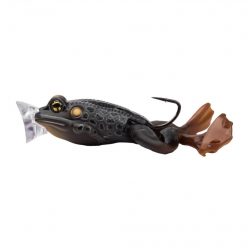   LIVETARGET THE ULTIMATE FROG POPPER BAIT  BLACK / BLACK 50MM 21G FLOATING