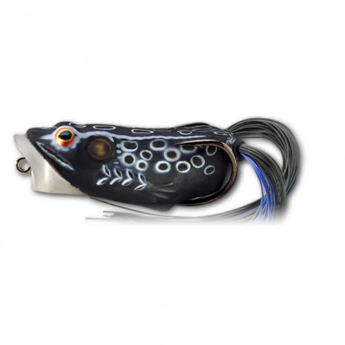 LIVETARGET FROG POPPER BLACK/BLACK 55MM 11G FLOATING