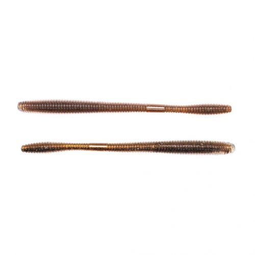 LIVETARGET 4.5" STRAIGHT TAIL WORM BROWN / BLACK 114 MM   SINKING 4DB/CSOMAG