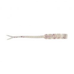   MUSTAD AJI HELLGRAMITE 2'' CLEAR PURPLE GLITTER 12DB/CSOMAG