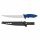 MUSTAD 9" 4116 STAINLESS STEEL STIFF FILLET KNIFE - POLISHED BLADE FINISH BLUE