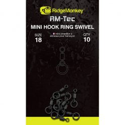   RIDGEMONKEY RM-TEC MINI HOOK RING SWIVEL MIKRO KARIKÁS FORGÓ 10DB