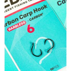   SEDO Carbon Carp Hook Barbless Size 10 szakáll nélküli horog