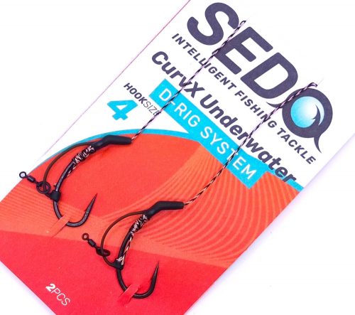 SEDO CurvX Underwater D-Rig System Size 4 szakállas horog