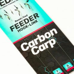   SEDO Carbon Carp Feeder Rig Size 6 - 0.14mm szakállas előkötött előke