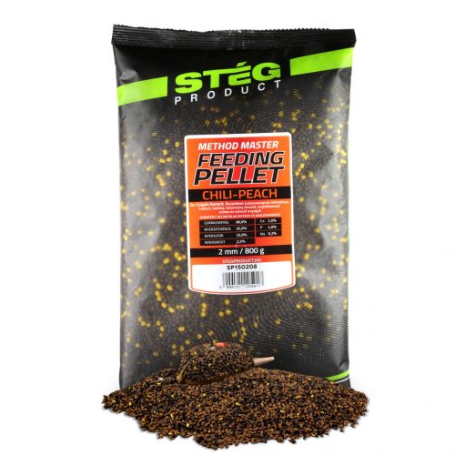 Stég Feeding Pellet 2mm Chili-Peach 800g