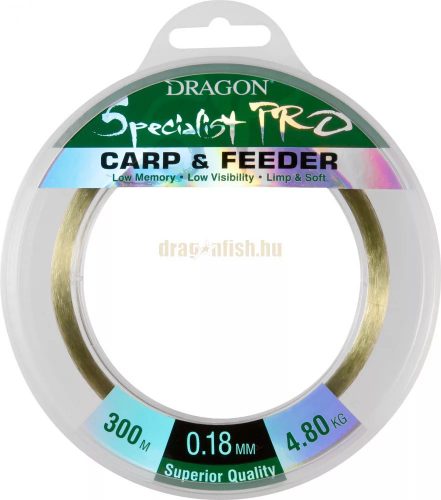 DRAGON specialist pro carp & feeder 300m 0,20mm 5,70kg