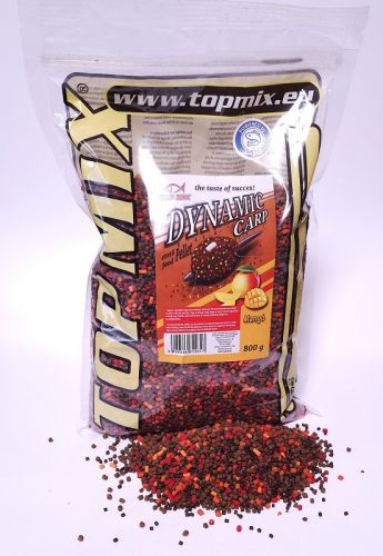 TOP MIX Dynamic Carp etető pellet, Mangó 800g