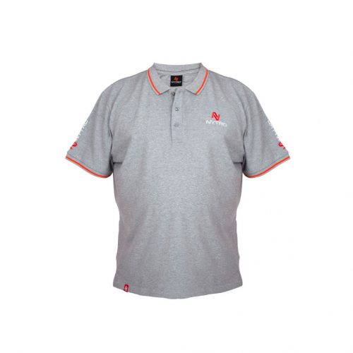 NYTRO LIGHT MARL GREY POLO SHIRT XL